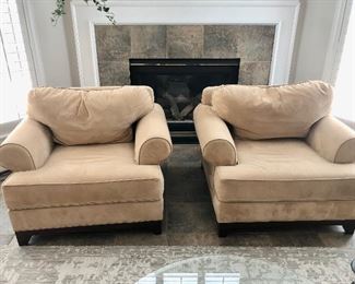 Pair of matching easy chairs
