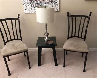 Set of 4 metal chairs