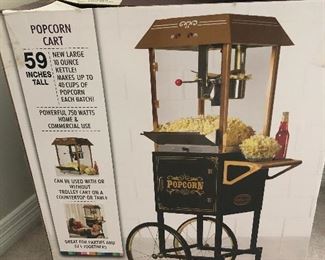 Popcorn cart still in box