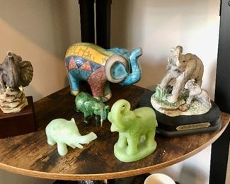 Assorted elephant collection