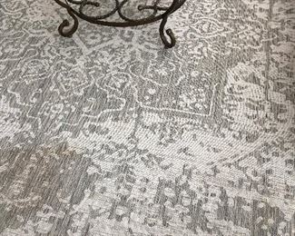 Pale indoor outdoor rug