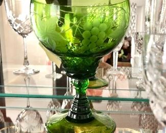 Rare colored Waterford goblet