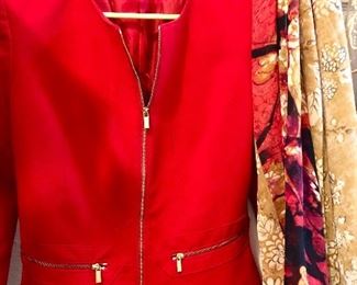 Designer jackets and scarves