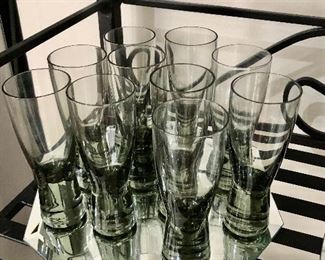 Vintage smoked glass