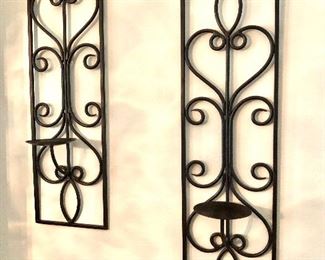 Set of 4 metal wall hangings