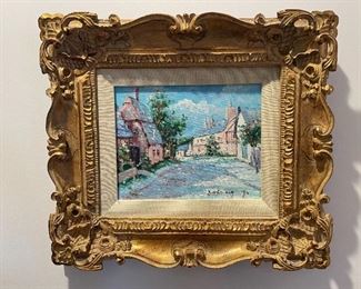 Oil on Canvas with ornate frame, Signed PENDING