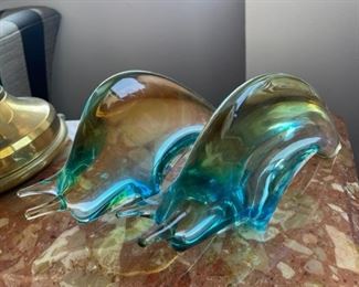Murano Glass Snails PENDING