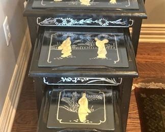 Asian nestling tables