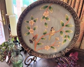 Hand-painted display plate