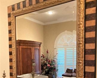 One of several mirrors in the home