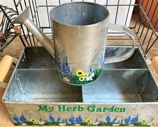"My Herb Garden" and watering can