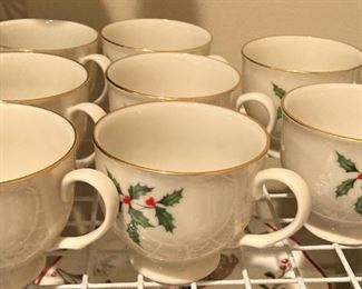 Lenox Christmas cups