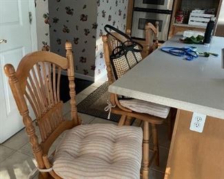 . . . nice oak bar stools