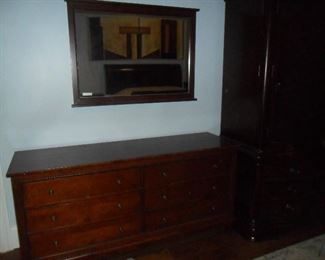 Dresser and mirror
