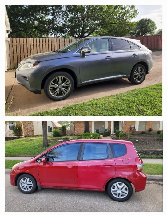 2013 Lexus RX 450H Hybrid & 2008 Honda Fit