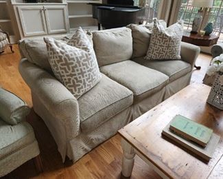 84 inch sofa by Arhaus Furniture, down pillows