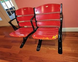 official stadium seats from Cole Field House, numbers 1 & 2