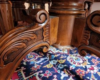 dining table double base