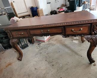 desk by Hooker, finished all sides