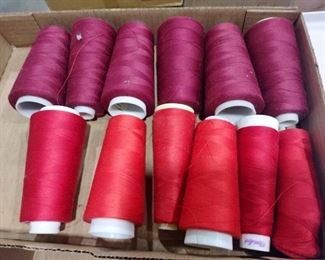 Serger thread reds