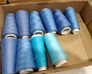 Serger thread light blues