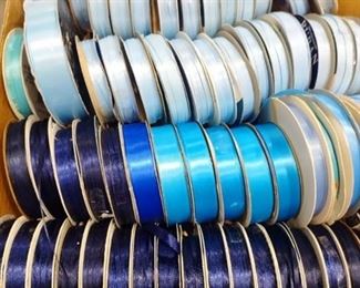 Spools of ribbon blues