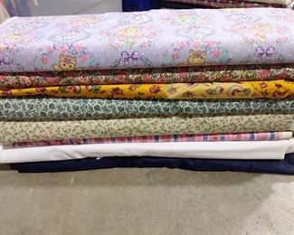 Rolls of assorted material