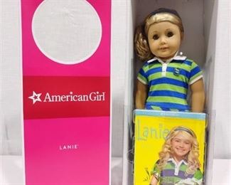 American Girl Lanie doll in box with book