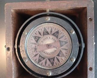 Antique ship compass