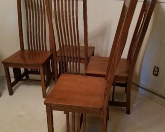 Amish made Stickley style chairs