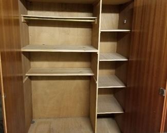 inside of cabinets