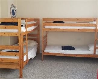 THREE sets of bunk beds!