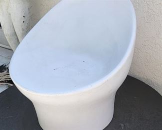 3 fiberglass scoop chair 
29.5” X 30” 