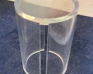 9.  $1,000.00.   Charles Hollis Jones signed. Accessory/drink  table with  cut out sides.  21.5” X 15” 