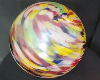 38.   $300.00 Glass ball sculpture.  10”Diameter 
