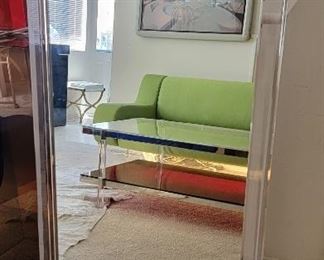 54 CHJ Lucite large mirror
52 X 30.5” 
