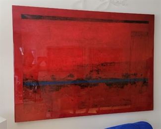 52 Red hues large wall art 
44” X 60” 
