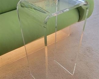 48 CHJ lucite waterfall tall table 
30” X 12” X 14” 
