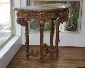 Marble Top Louis XVI style Console table  