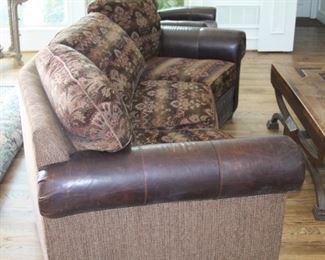 High quality curved sofa with leather  