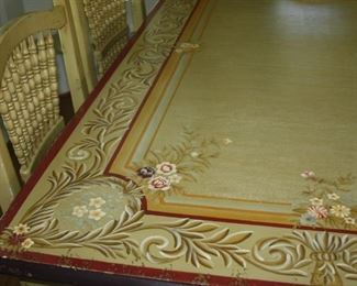 French Country Painted Dining Table with 6-Chairs