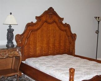 King-Size Bed frame with beautiful headboard 