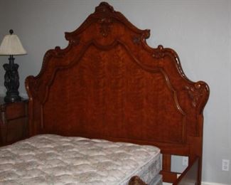 King-Size Bed frame with beautiful headboard 