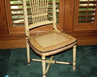 French Country Painted Dining Table with 6-Chairs