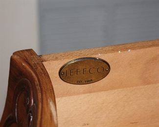 Marble Top Louis XVI style End Table by Jeffco.  