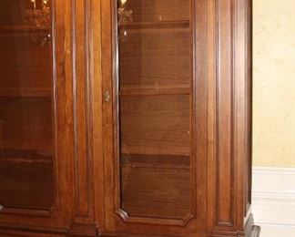 high-quality Breakfront Display/China  Cabinet - 90 1/2" tall, 114" wide, 17" deep  