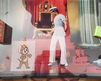 rare&nbsp; "Tom & Jerry"Hana/Barbera Gene Kelly signed autographed "Anchors Aweigh"&nbsp; limited edition Cell  numbered to 500.
