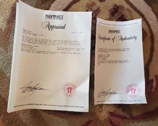 rare&nbsp; "Tom & Jerry"Hana/Barbera Gene Kelly signed autographed "Anchors Aweigh"&nbsp; limited edition Cell  numbered to 500.