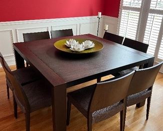 Calligaris Italy Solid Wood Dining Table and Chairs