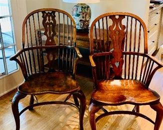 Windsor style dining chairs - 8 available